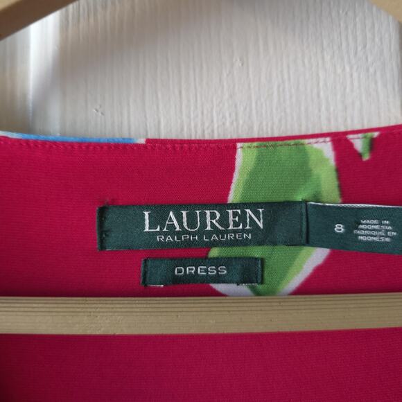 Ralph Lauren Floral Print Sheath Dress Size 8 New With Tags Career Office - Picture 5 of 12